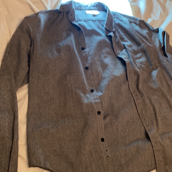 Urban Man - Grey Button Down Men Shirt size - Small - Picture 5 of 7